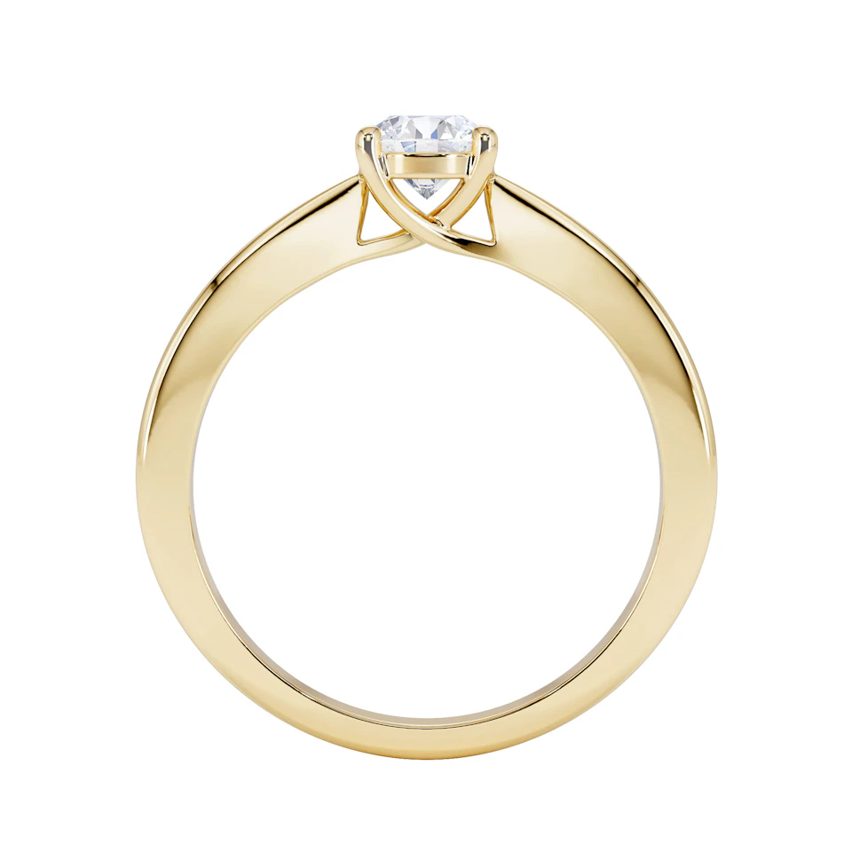 Naomi Lab Diamond Engagement Ring 0.50ct H/Si in 18K Gold Vermeil