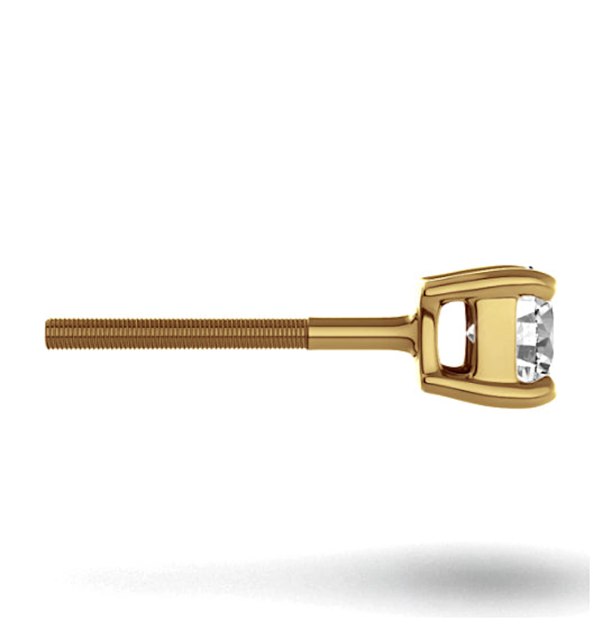 Diamond Stud Earrings 4.1mm 18K Gold - 0.50CT - G-H/SI