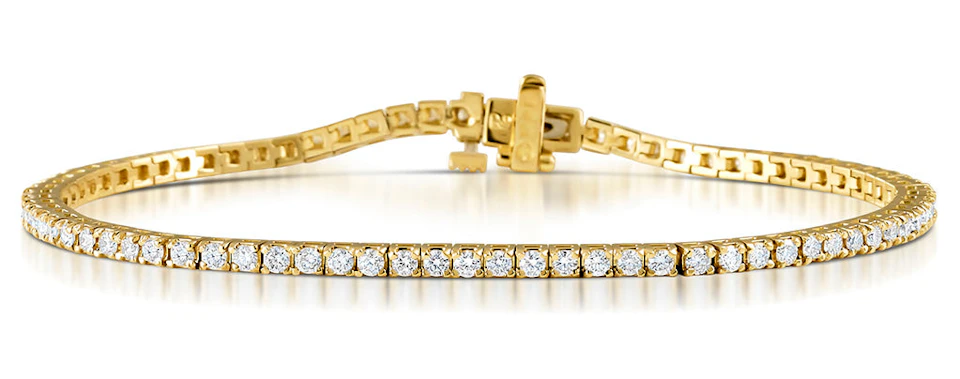Diamond Tennis Bracelet 18K Gold Chloe 2.00ct G/Vs