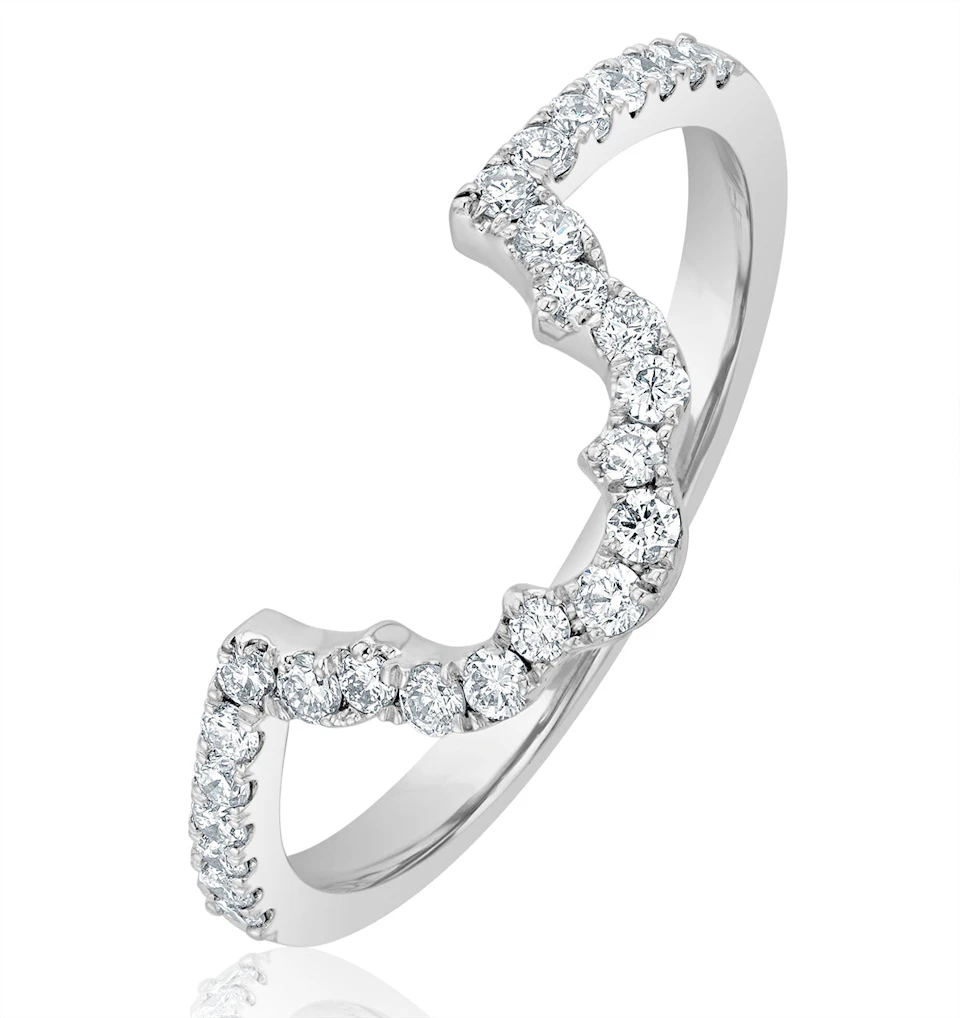 FET27 Matching Wedding Band Diamond 0.30ct H/Si in Platinum