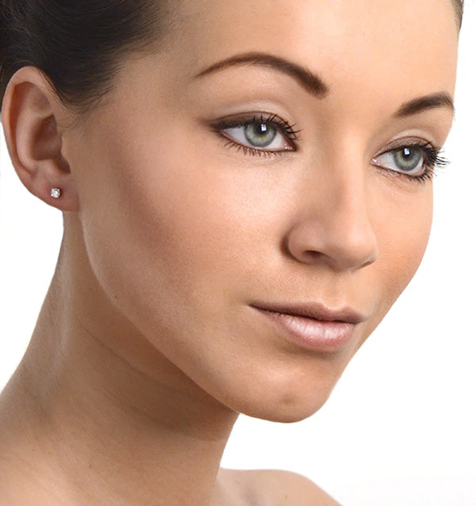 Diamond Stud Earrings 3.4mm 18K Gold - 0.30CT - G-H/SI