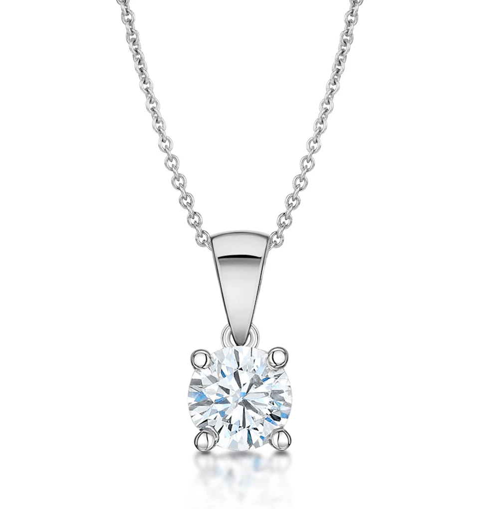 Chloe 1.00ct Lab Diamond Solitaire Necklace in Platinum F/VS1