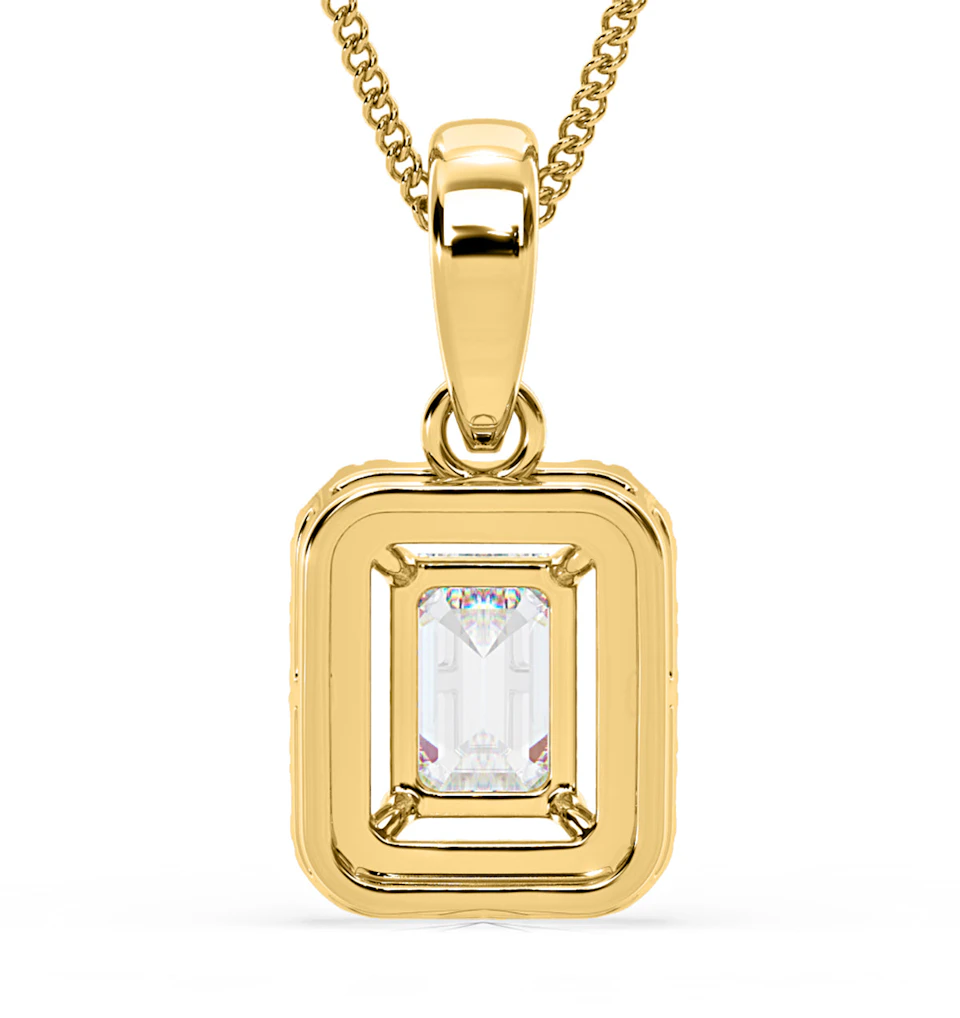 Annabelle Lab Diamond 1.38ct Pendant Necklace in 18K Yellow Gold F/VS1