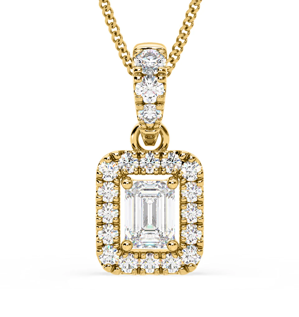 Annabelle Lab Diamond 0.70ct Pendant Necklace in 18K Yellow Gold F/VS1