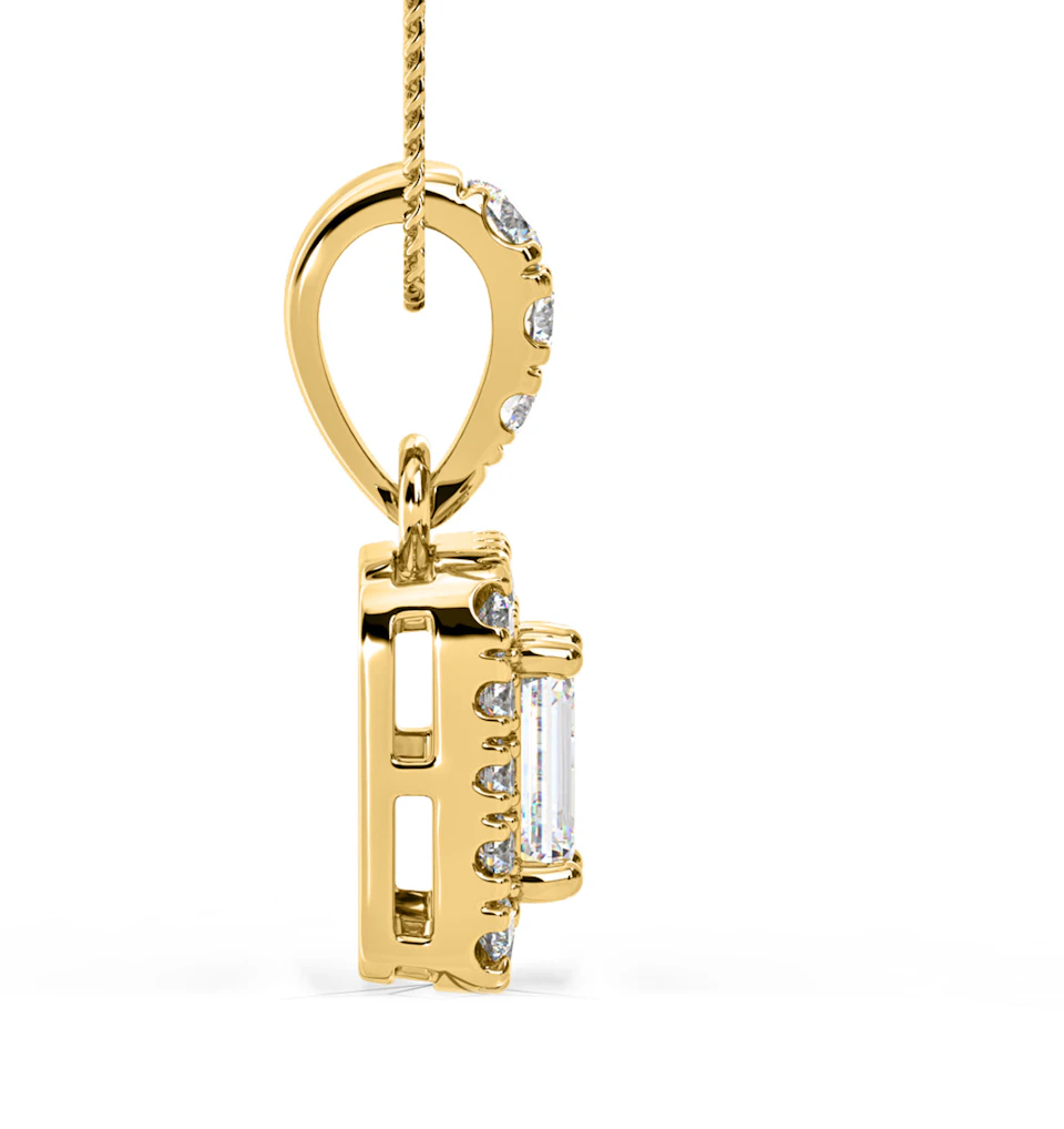 Annabelle Lab Diamond 0.70ct Pendant Necklace in 18K Yellow Gold F/VS1