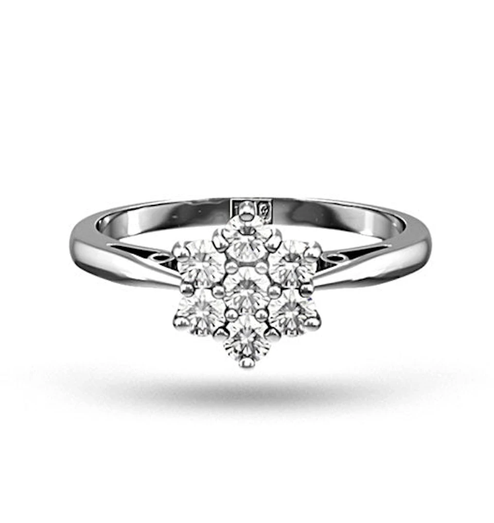 1.00ct G/Vs Diamond and Platinum Ring - Ft20-322Xus