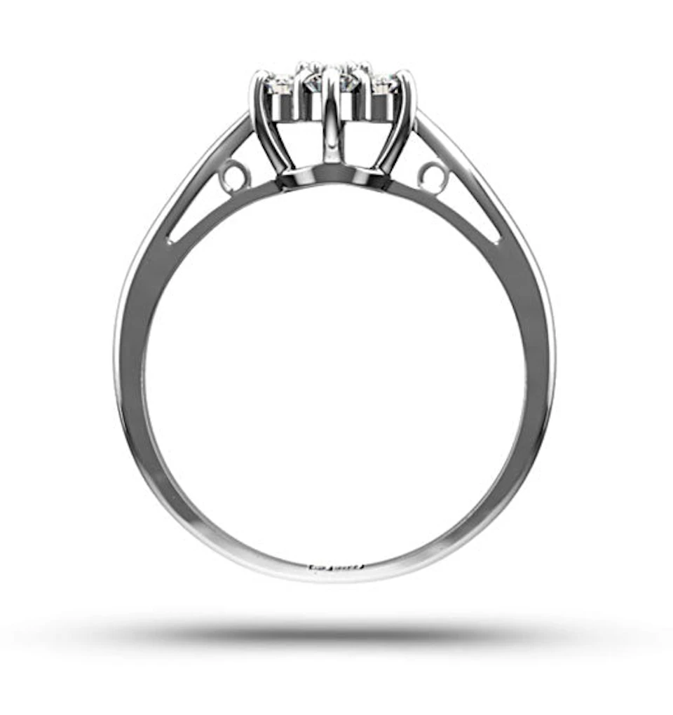 1.00ct G/Vs Diamond and Platinum Ring - Ft20-322Xus
