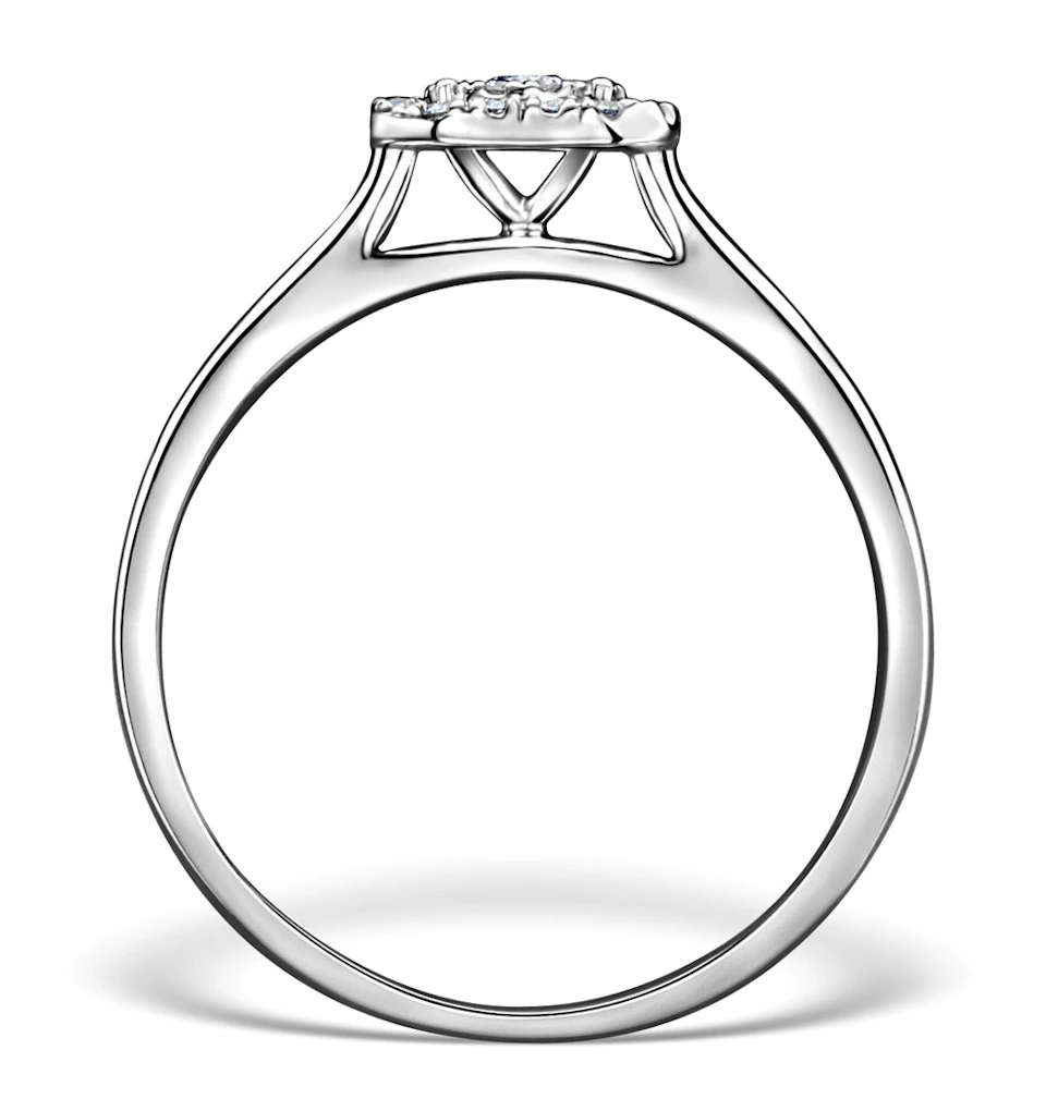 0.25ct Lab Diamond Engagement Ring 9K White Gold Galileo