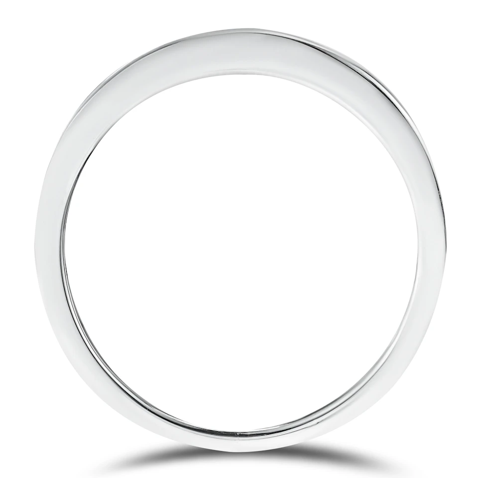 Sapphire 0.12ct And Diamond 925 Sterling Silver Ring