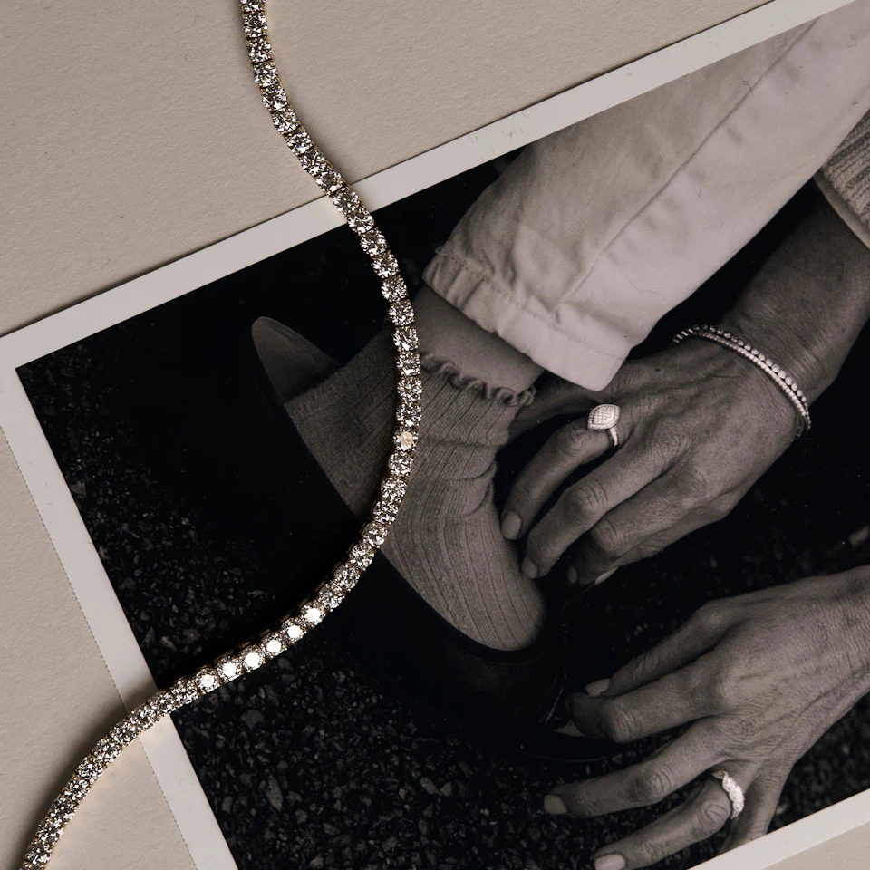 Diamond Tennis Bracelet 18K Gold Chloe 6.00ct G/Vs