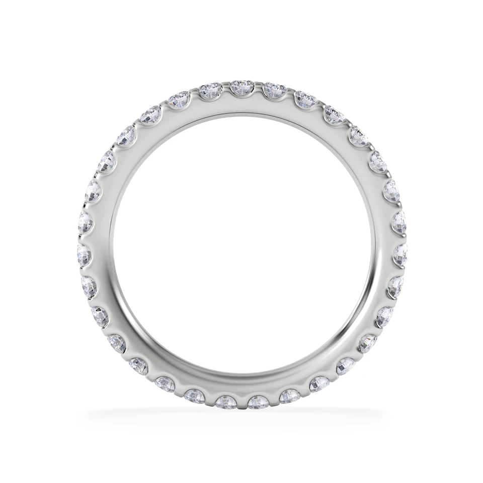 Erin Lab Diamond Eternity Ring 18K White Gold 1.00ct G/Vs