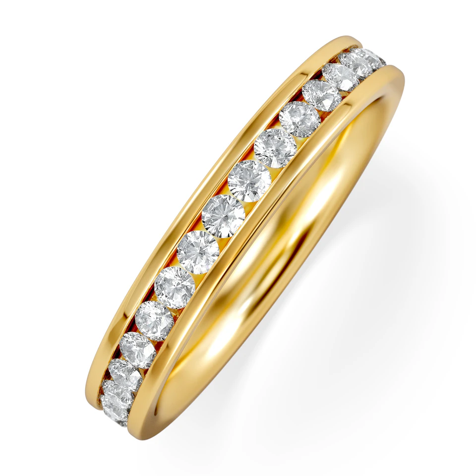 Rae Lab Diamond Eternity Ring Channel Set 1.00ct G/Vs in 18K Gold