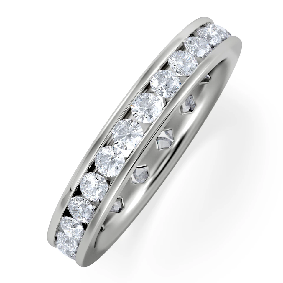 Diamond Eternity Ring Rae Channel Set 1.50ct G/Vs in Platinum