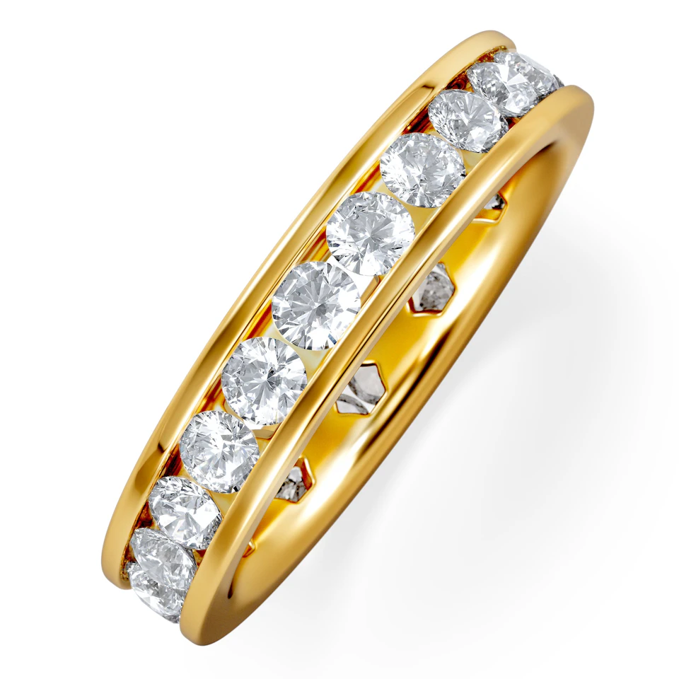 Diamond Eternity Ring Rae Channel Set 2.00ct H/Si in 18K Gold