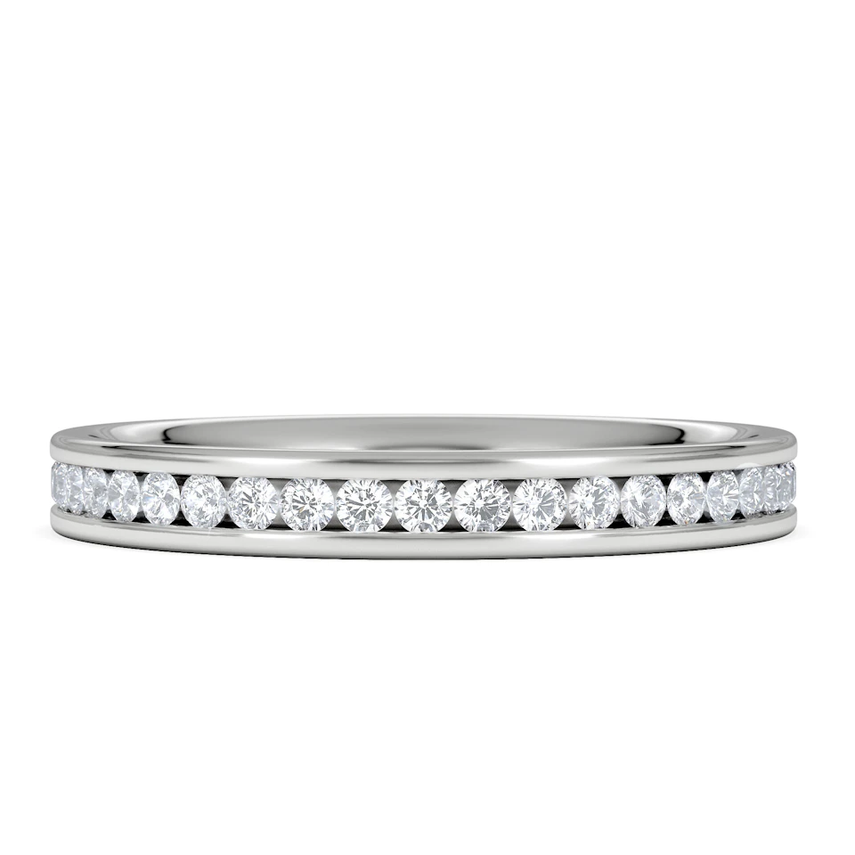 Diamond Eternity Ring Rae Channel Set 0.50ct H/Si in 18K White Gold