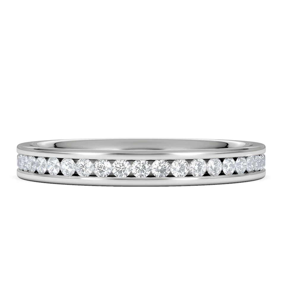 Diamond Eternity Ring Rae Channel Set 0.50ct G/Vs in 18K White Gold