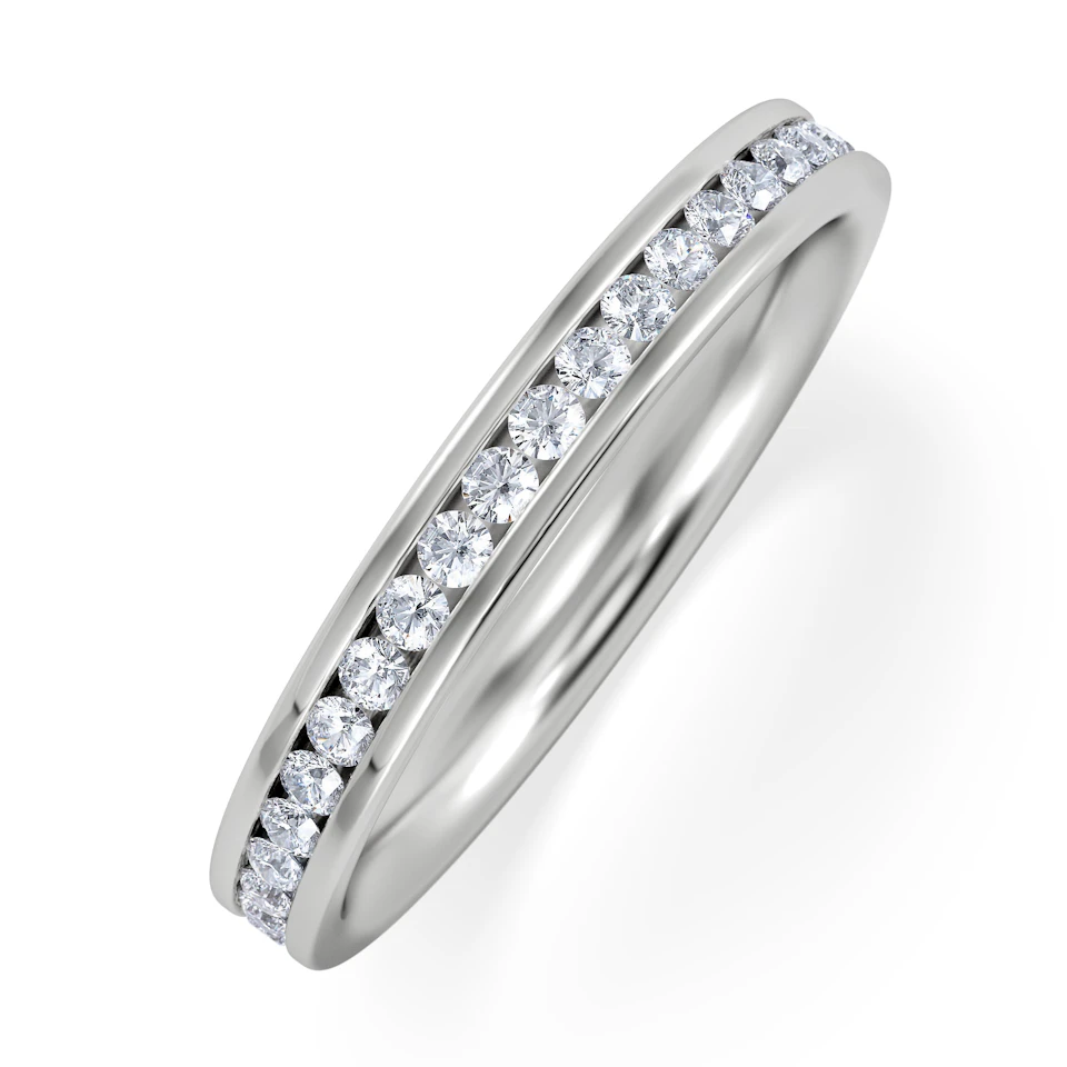 Diamond Eternity Ring Rae Channel Set 0.50ct G/Vs in 18K White Gold