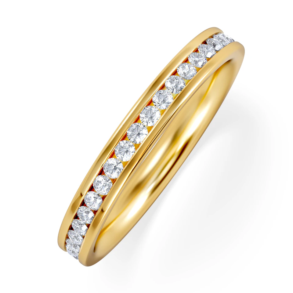 Diamond Eternity Ring Rae Channel Set 0.50ct H/Si in 18K Gold
