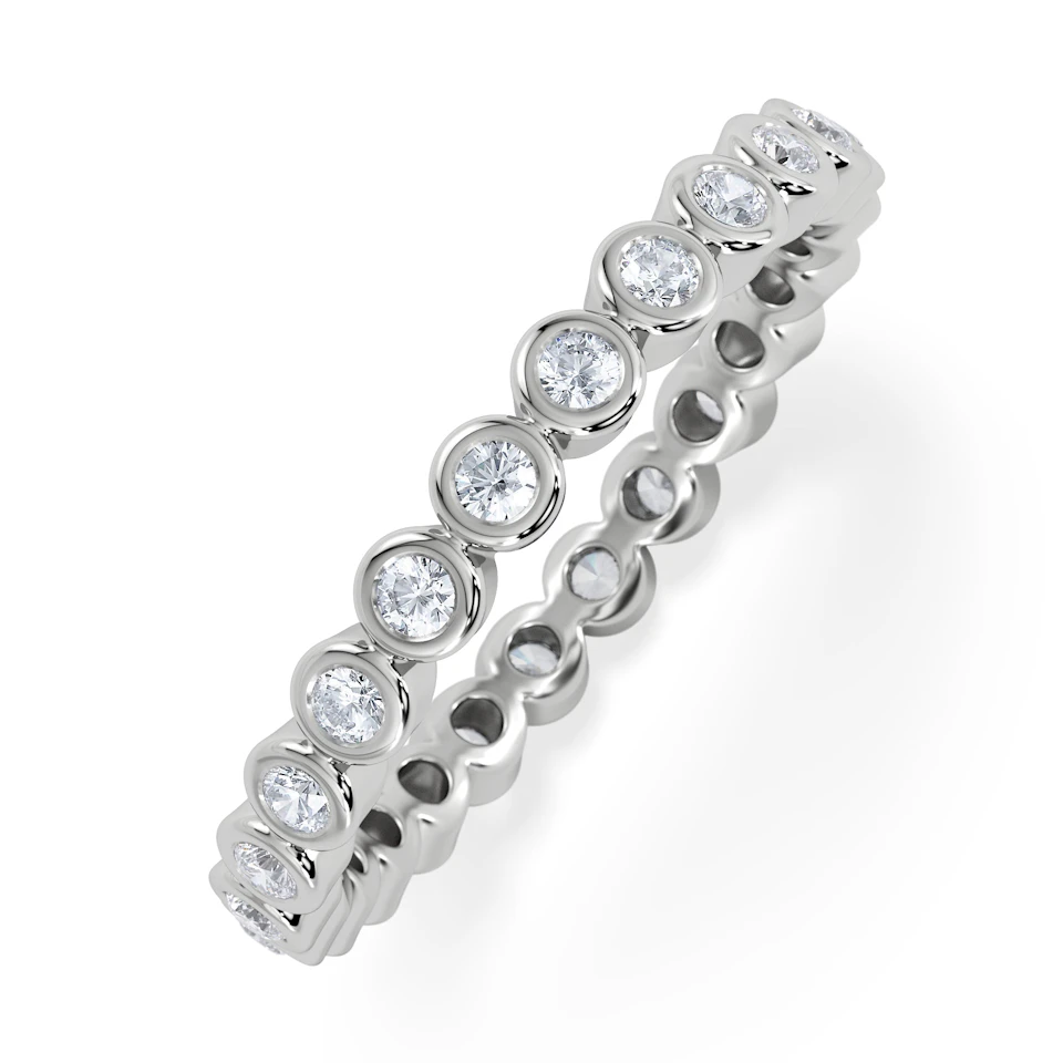 Eternity Ring Emily 18K White Gold Diamond 0.50ct G/Vs