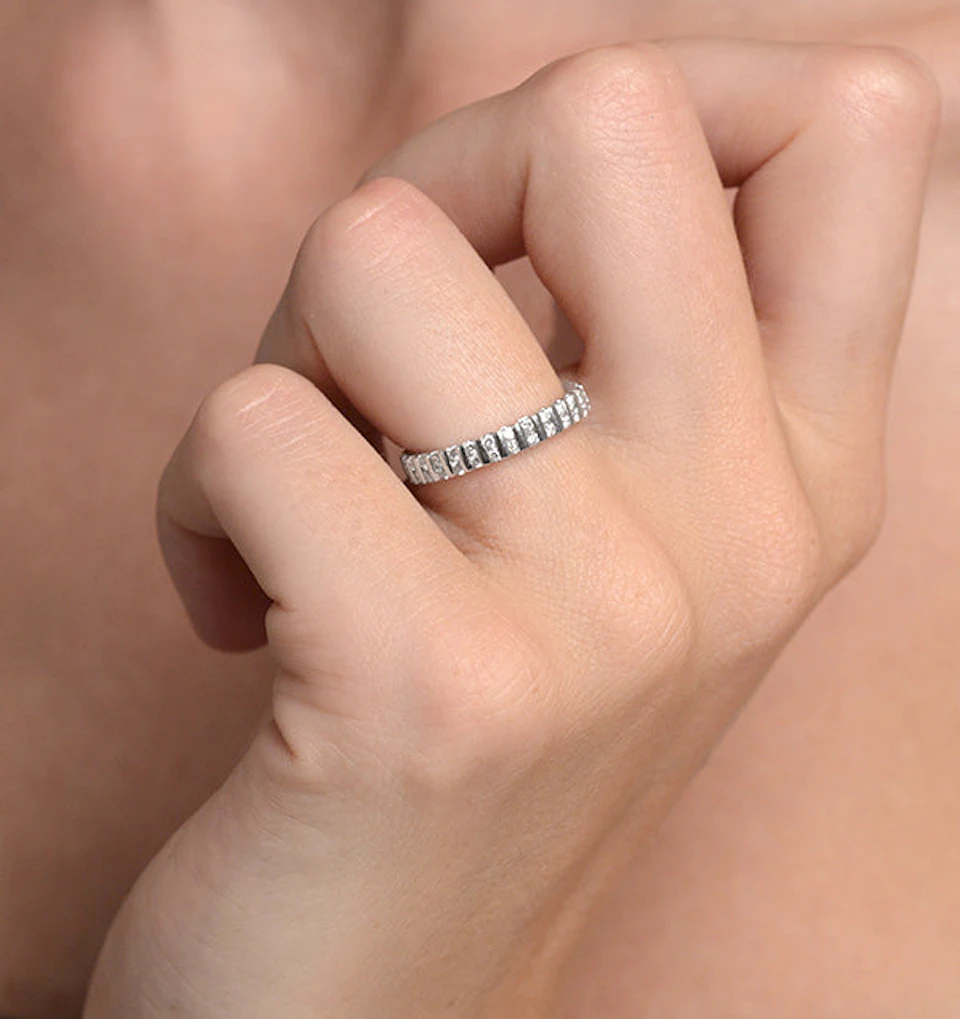 Eternity Ring Ellie Platinum Diamond 0.50ct H/Si