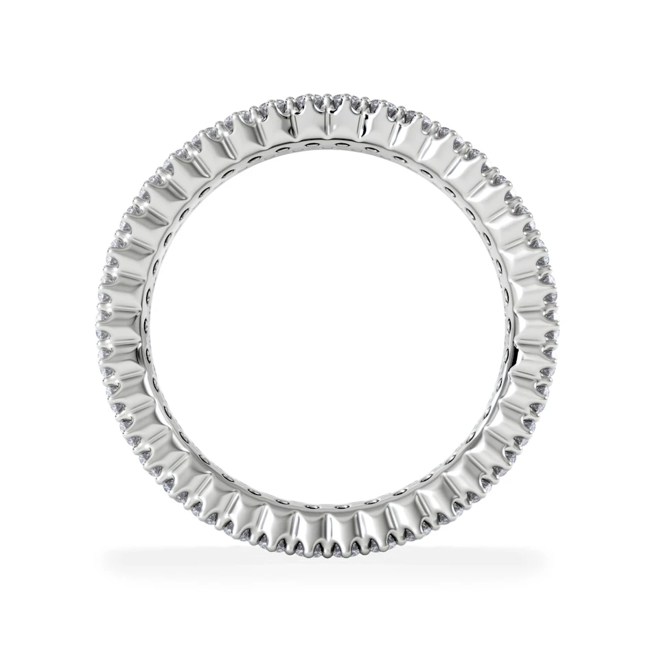 Jasmine Lab Diamond Pave Eternity Ring 2.00ct G/VS in 18K White Gold