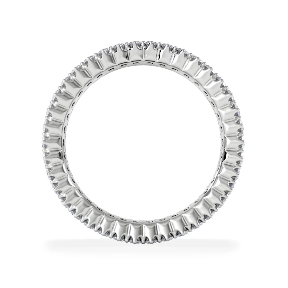 Jasmine Lab Diamond Pave Eternity Ring 2.00ct G/VS in 18K White Gold
