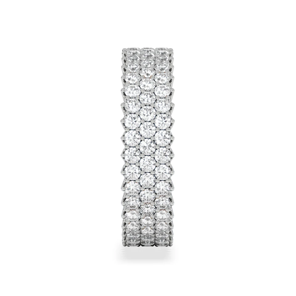 Jasmine Lab Diamond Pave Eternity Ring 2.00ct G/VS in 18K White Gold