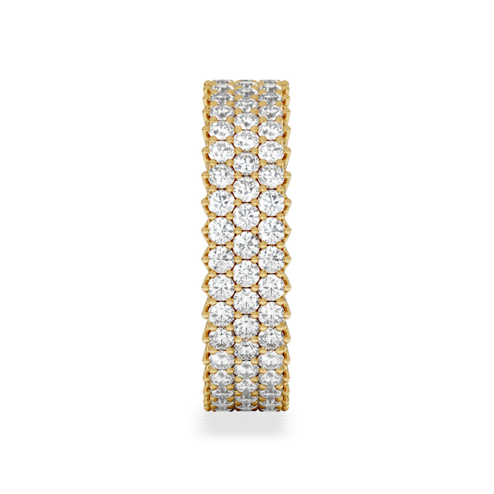 Jasmine Lab Diamond Pave Eternity Ring 2.00ct G/VS in 18K Gold