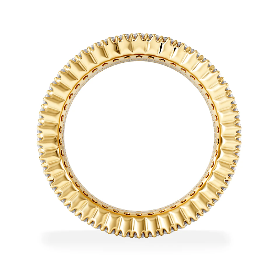 Jasmine Lab Diamond Pave Eternity Ring 3.00ct G/VS in 18K Gold
