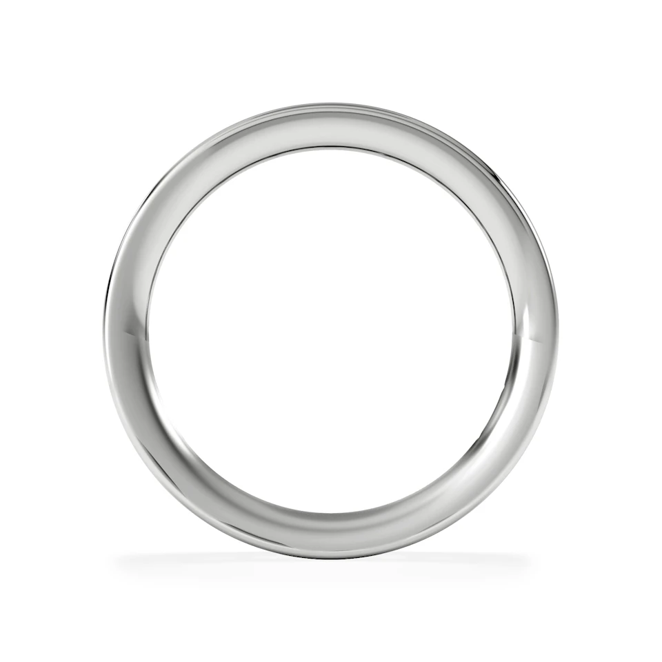 Mens 1ct G/Vs Diamond Platinum Full Band Ring