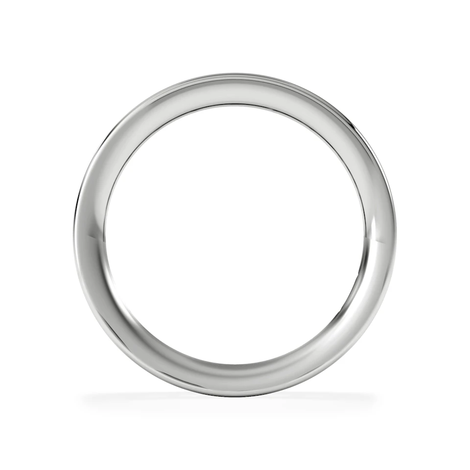 Mens 1ct G/Vs Diamond 18K White Gold Full Band Ring Item