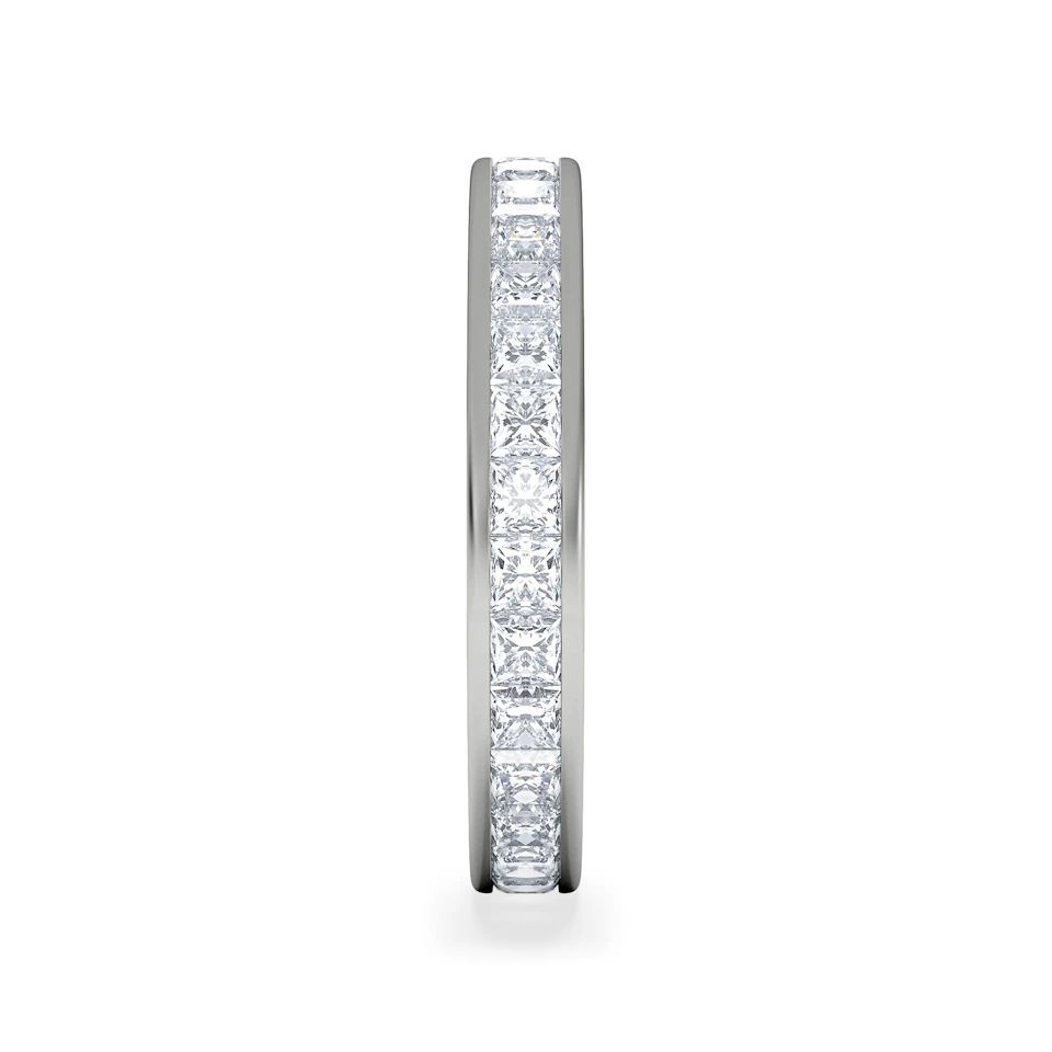 Lauren Lab Princess Diamond Eternity Ring Platinum 2.00ct G/Vs