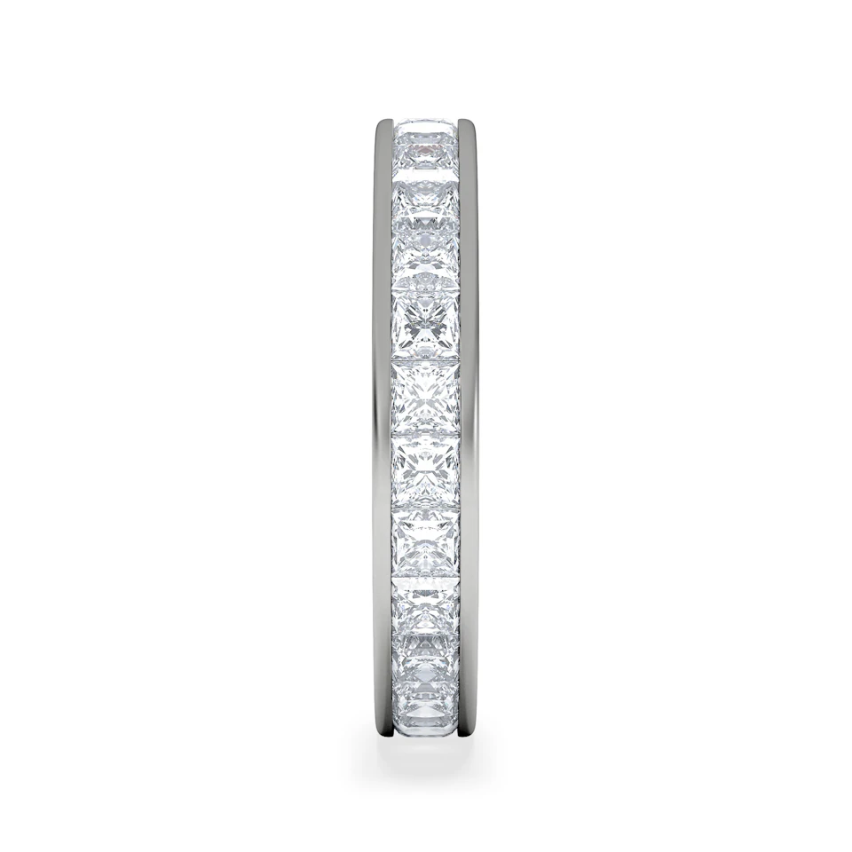 Mens 3ct G/Vs Diamond Platinum Full Band Ring