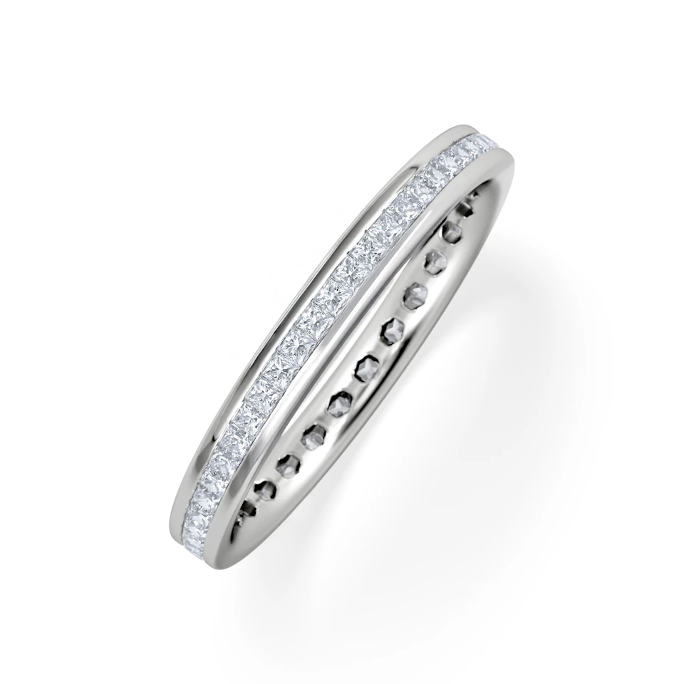 Eternity Ring Lauren 18K White Gold Diamond 0.50ct G/Vs