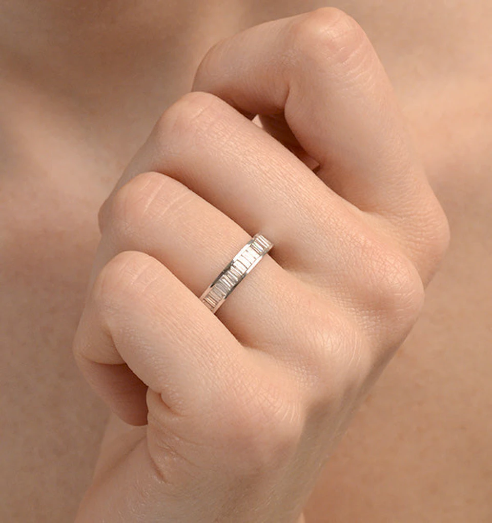 Eternity Ring Grace 18K White Gold Diamond 1.50ct G/Vs
