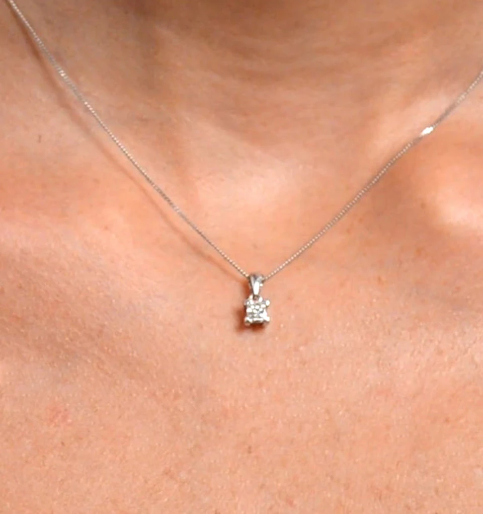 Olivia Platinum Lab Diamond Pendant Necklace 0.50CT F/VS