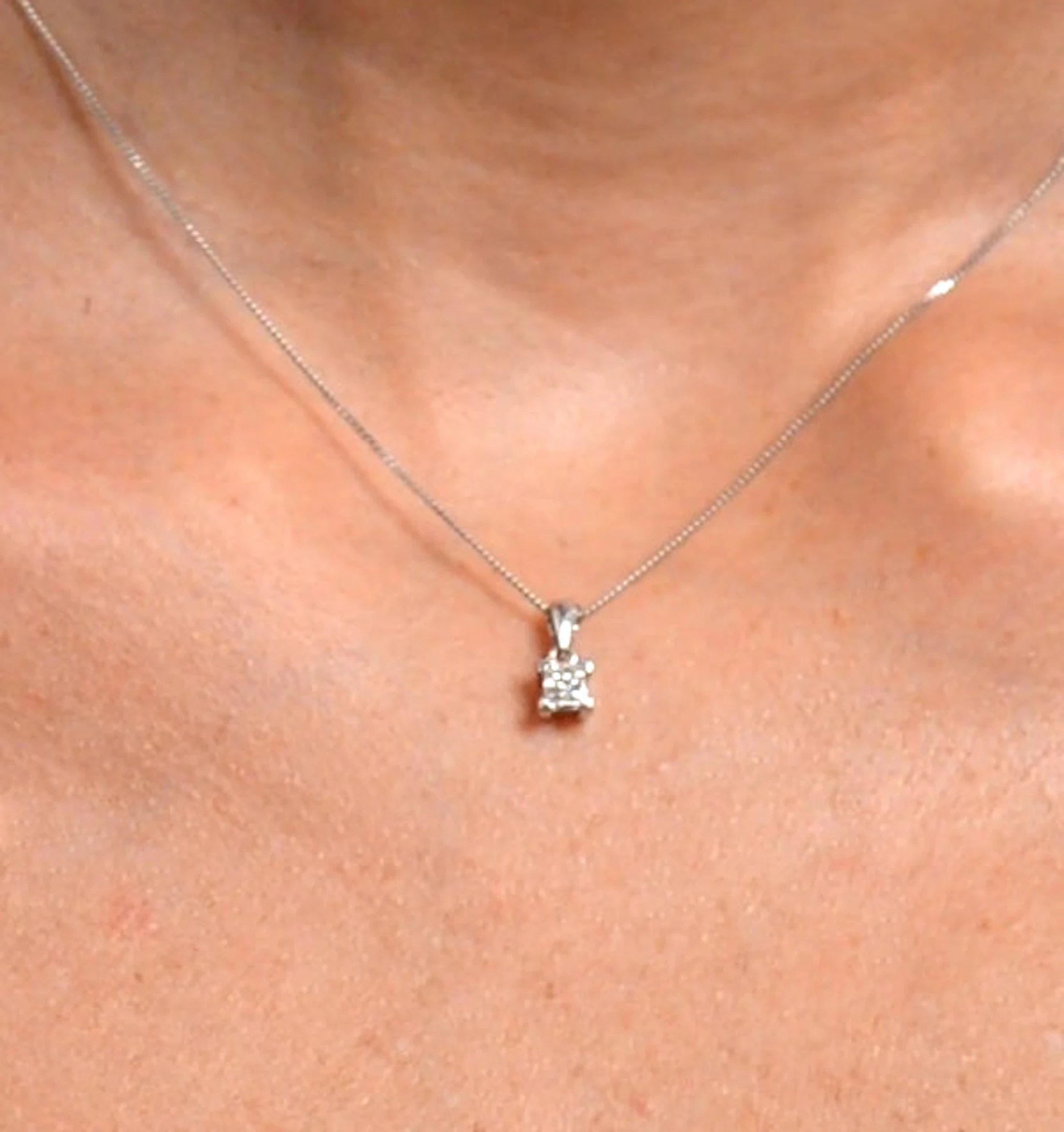 Olivia Platinum Lab Diamond Pendant Necklace 0.50CT F/VS