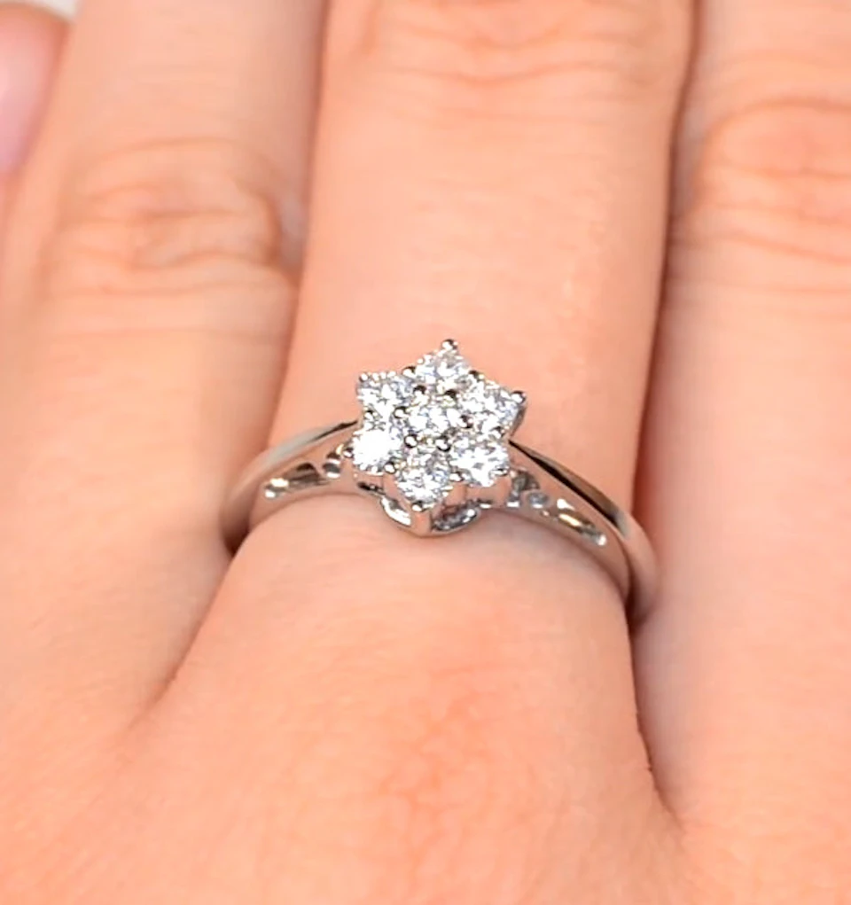 1.00ct G/Vs Diamond and Platinum Ring - Ft20-322Xus