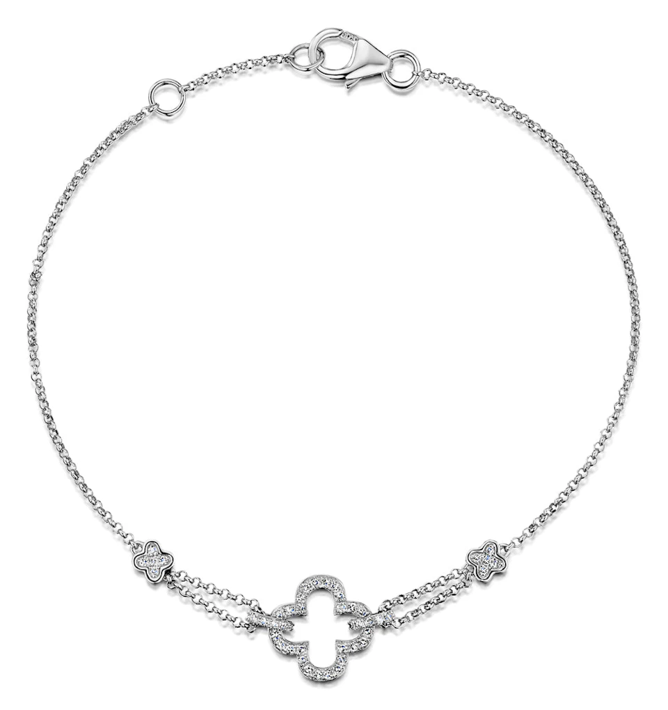 Stellato Collection Diamond Bracelet 0.15ct in 9K White Gold - I3656