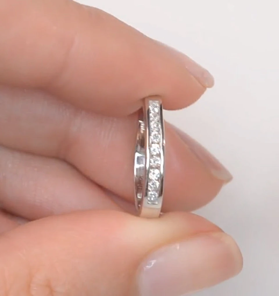 Hoop Earrings 0.25ct Lab Diamond 9K White Gold