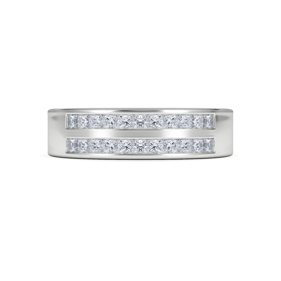 HOLLY 18K White Gold Diamond ETERNITY RING 0.50CT G/VS