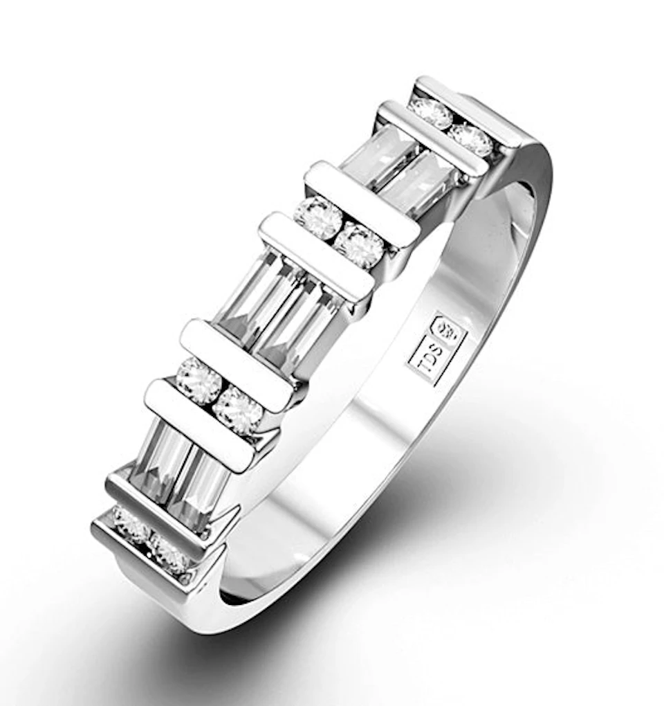 JESSICA PLATINUM Diamond ETERNITY RING 1.00CT H/SI