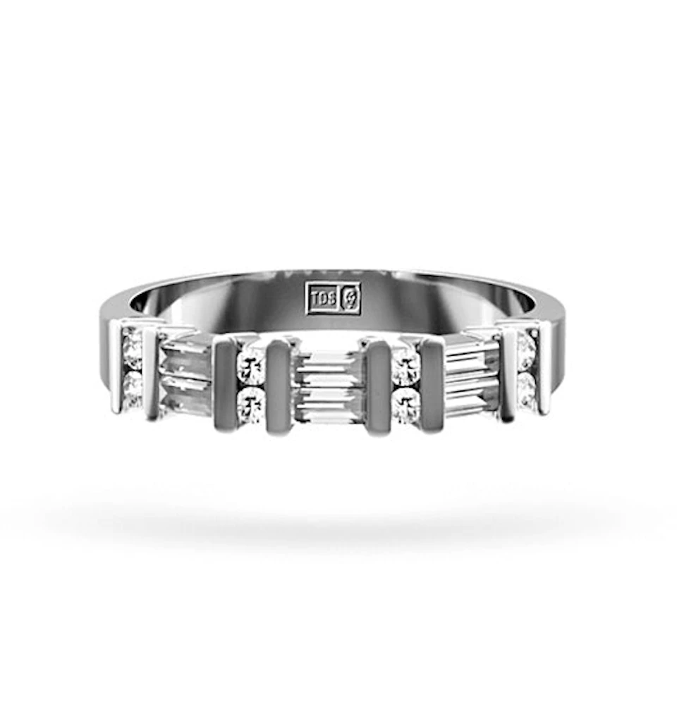 JESSICA PLATINUM Diamond ETERNITY RING 1.00CT H/SI