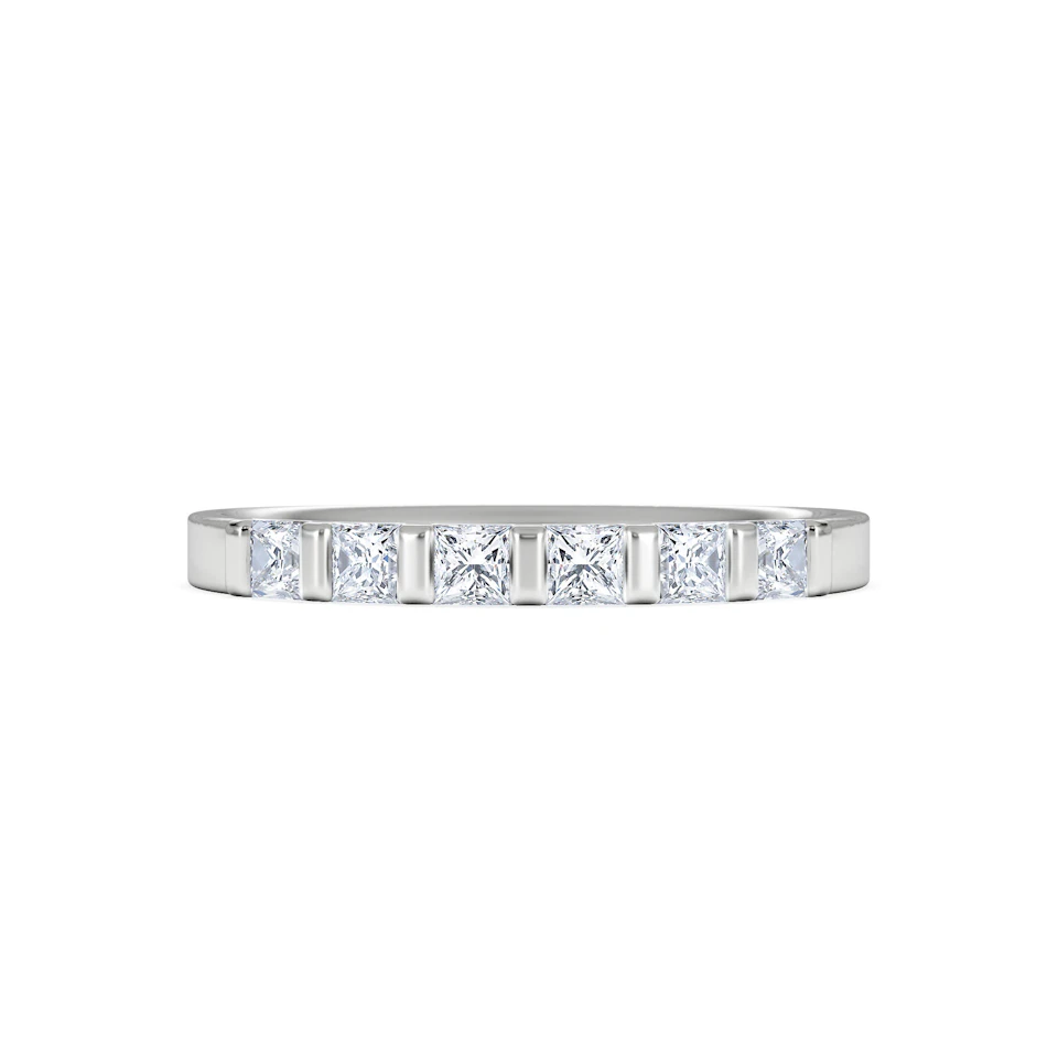 OLIVIA PLATINUM Diamond ETERNITY RING 0.50CT G/VS
