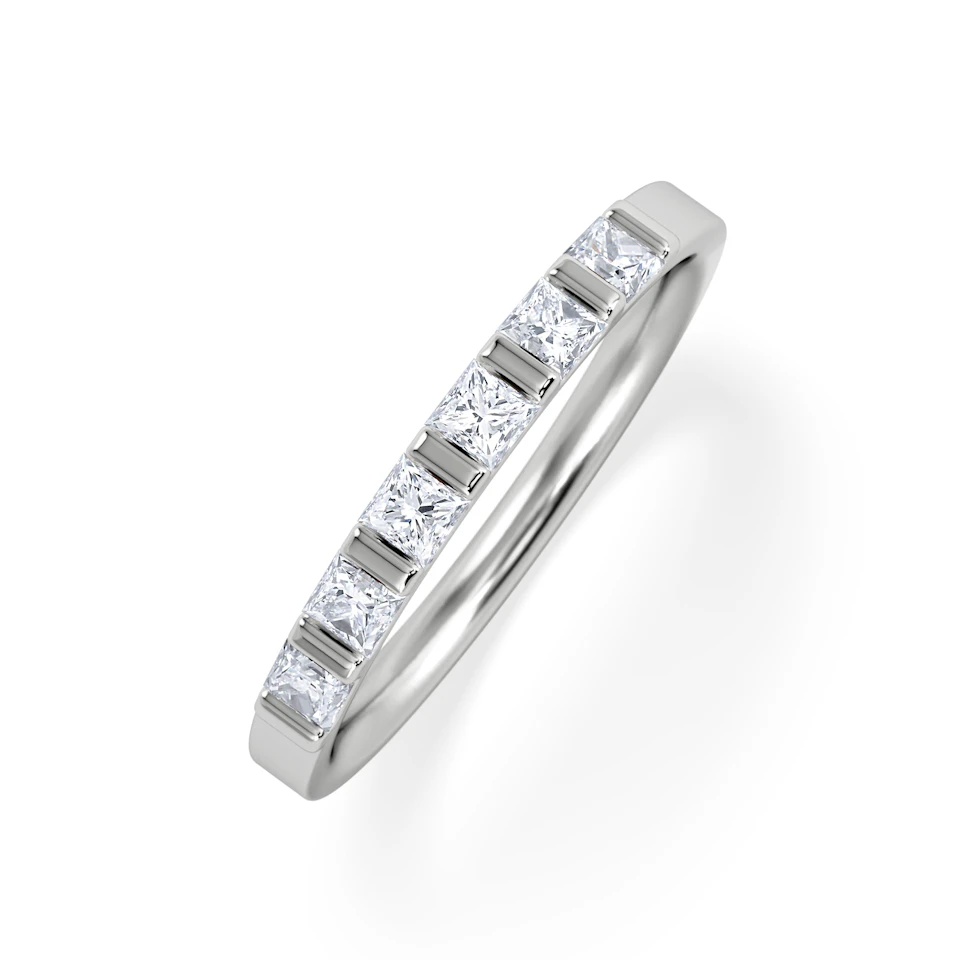 OLIVIA PLATINUM Diamond ETERNITY RING 0.50CT H/SI