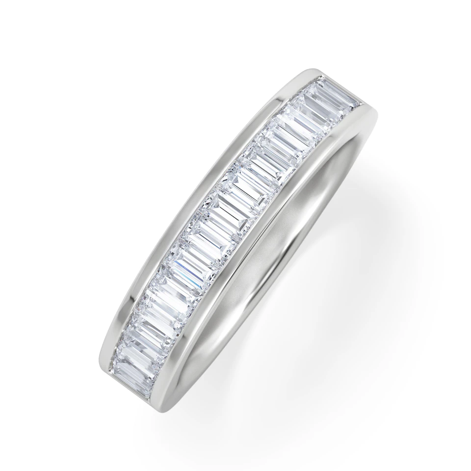 GRACE PLATINUM Diamond ETERNITY RING 1.00CT H/SI
