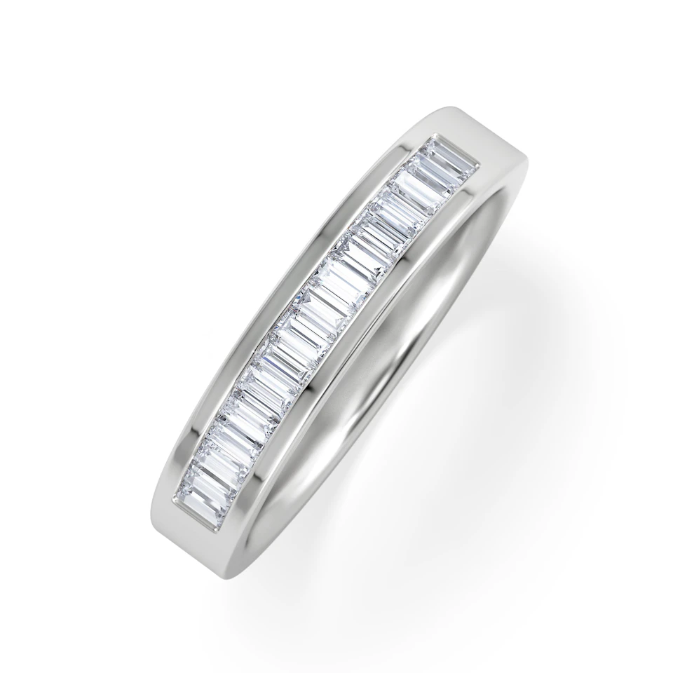 GRACE PLATINUM Diamond ETERNITY RING 0.50CT H/SI