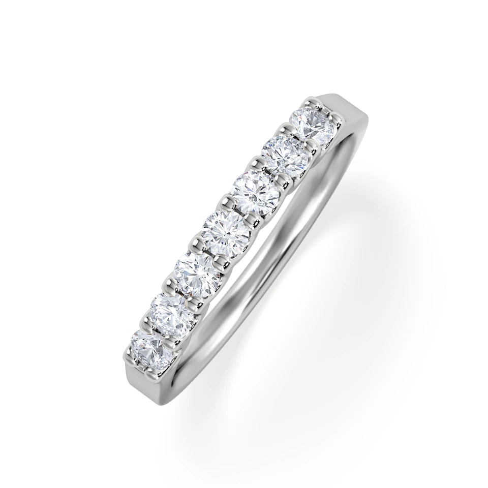 Chloe 18K White Gold Lab Diamond Eternity Ring 0.50ct G/Vs