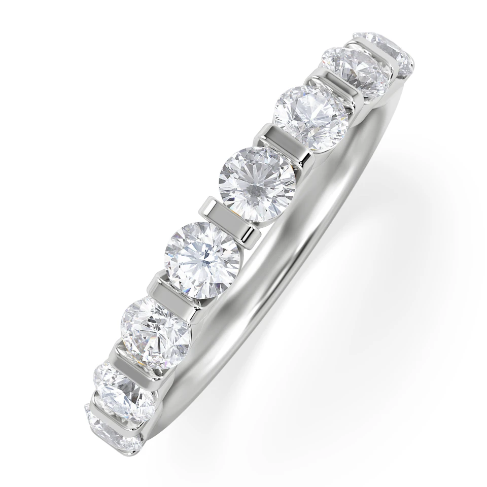HANNAH PLATINUM Diamond ETERNITY RING 1.00CT H/SI