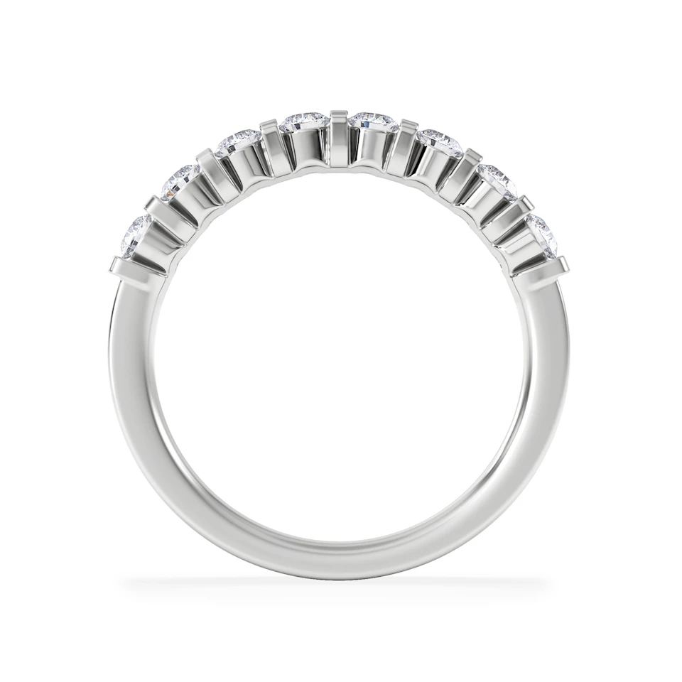 HANNAH 18K White Gold Diamond ETERNITY RING 0.50CT H/SI